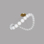 PS2154 HP DE PERLES CHANDELIER