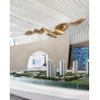 PS2157 GOLD RIBBON CHANDELIER