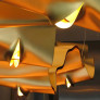 PS2157 GOLD RIBBON CHANDELIER