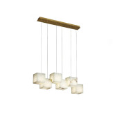 PS2158 ALABASTER BOX CHANDELIER