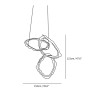 PS2159 CLOUD RINGS SERIES CHANDELIER