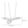 PS2159 CLOUD RINGS SERIES CHANDELIER