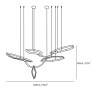 PS2159 CLOUD RINGS SERIES CHANDELIER