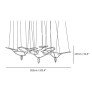 PS2159 CLOUD RINGS SERIES CHANDELIER