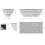 PS2168 TRIEDRO MURANO GLASS CHANDELIER