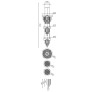PS2169 RING COLLECTION CHANDELIER
