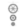 PS2171 3 METAL RINGS CHANDELIER