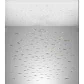 PS2173 MURANO GLASS DISCS CHANDELIER