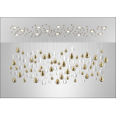 PS2176 MURANO DROPLETS CHANDELIER