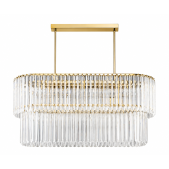 PS2185 GOLD OVAL CHANDELIER