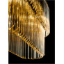PS2185 GOLD OVAL CHANDELIER