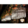 PS2188 CLEAR TRIHEDRON CHANDELIER