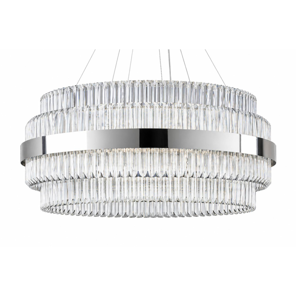 PS2192 TRIHEDRONS NICKEL CHANDELIER PS2192 TRIHEDRONS NICKEL CHANDELIER