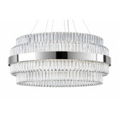 PS2192 TRIHEDRONS NICKEL CHANDELIER