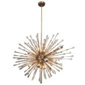 PS2233 GLASS TEARDROP OVAL SPUTNIK CHANDELIER