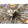 PS2234 CUSTOM AMETHYST AND CLEAR TEARDROP SPUTNIK CHANDELIER