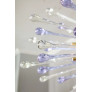 PS2234 CUSTOM AMETHYST AND CLEAR TEARDROP SPUTNIK CHANDELIER
