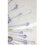 PS2234 CUSTOM AMETHYST AND CLEAR TEARDROP SPUTNIK CHANDELIER