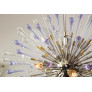 PS2234 CUSTOM AMETHYST AND CLEAR TEARDROP SPUTNIK CHANDELIER