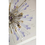 PS2234 CUSTOM AMETHYST AND CLEAR TEARDROP SPUTNIK CHANDELIER