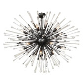 PS2235 CUSTOM TEARDROP AND GLASS ROD SPUTNIK CHANDELIER
