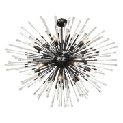 PS2235 CUSTOM TEARDROP AND GLASS ROD SPUTNIK CHANDELIER