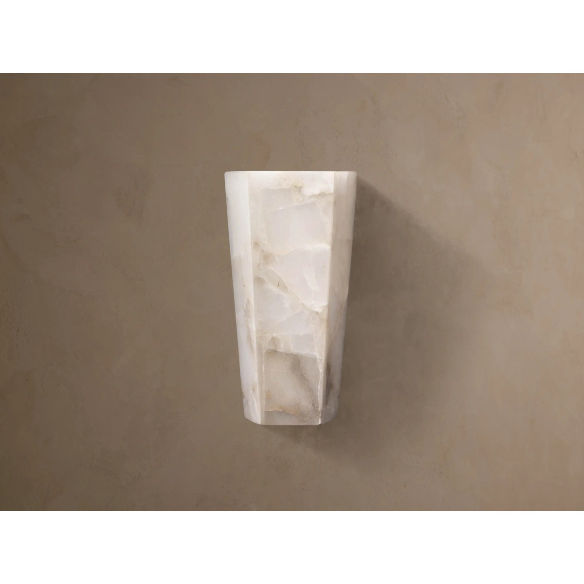PS2275 ALABASTER HEXAGONAL SCONCE PS2275 ALABASTER HEXAGONAL SCONCE