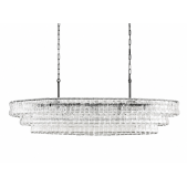 PS2302 GHIACCIO OVAL CHANDELIER