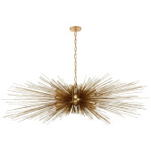 PS2315 LARGE LINEAR CHANDELIER IN GILD