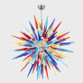 PS2350 CONTEMPORARY CHANDELIER STARBURST MULTICOLOR