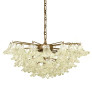 PS2388 ITALIAN MID CENTURY CHANDELIER WITH GLASS BLOSSOMS