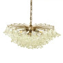 PS2388 ITALIAN MID CENTURY CHANDELIER WITH GLASS BLOSSOMS
