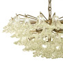 PS2388 ITALIAN MID CENTURY CHANDELIER WITH GLASS BLOSSOMS