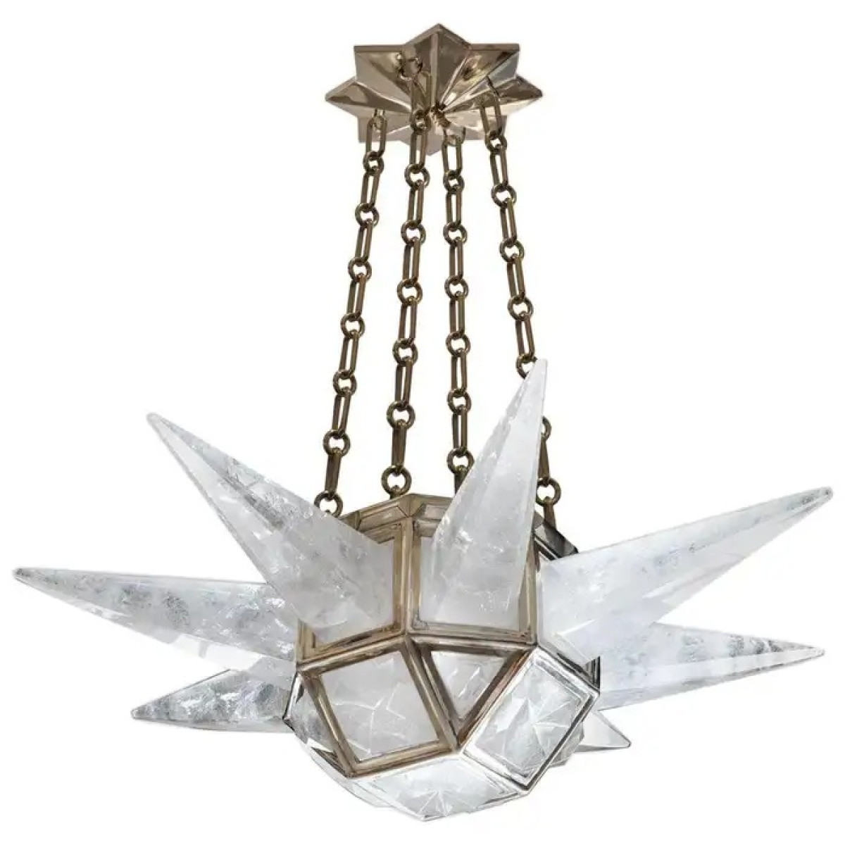 PS2393 CONTEMPORARY ROCK CRYSTAL QUARTZ CHANDELIER PS2393 CONTEMPORARY ROCK CRYSTAL QUARTZ CHANDELIER