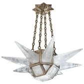 PS2393 CONTEMPORARY ROCK CRYSTAL QUARTZ CHANDELIER