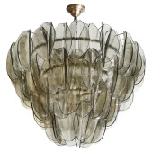 PS2426 ITALIAN MURANO GLASS FOGLIE CHANDELIER