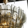 PS2426 ITALIAN MURANO GLASS FOGLIE CHANDELIER