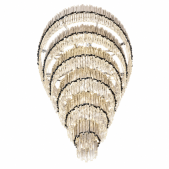 PS2489 ROUND CONE TIERED CRYSTAL CHANDELIER