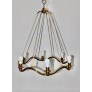 PS2492 VINTAGE CIRCULAR BRASS CHANDELIER