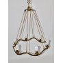 PS2492 VINTAGE CIRCULAR BRASS CHANDELIER