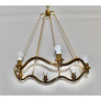 PS2492 VINTAGE CIRCULAR BRASS CHANDELIER