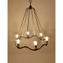 PS2492 VINTAGE CIRCULAR BRASS CHANDELIER