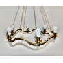 PS2492 VINTAGE CIRCULAR BRASS CHANDELIER
