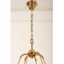 PS2494 LARGE BRASS WAVE-RING CHANDELIER