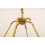 PS2494 LARGE BRASS WAVE-RING CHANDELIER