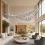 PS2583 FLYING SURGE LED CHANDELIER