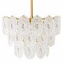 PS2667 MASSIVE ROSETTE CRYSTAL GLASS CHANDELIER