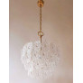 PS2667 MASSIVE ROSETTE CRYSTAL GLASS CHANDELIER