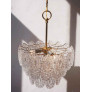 PS2667 MASSIVE ROSETTE CRYSTAL GLASS CHANDELIER