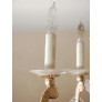 PS2672 WHITE GOLD ROCK CRYSTAL CHANDELIER
